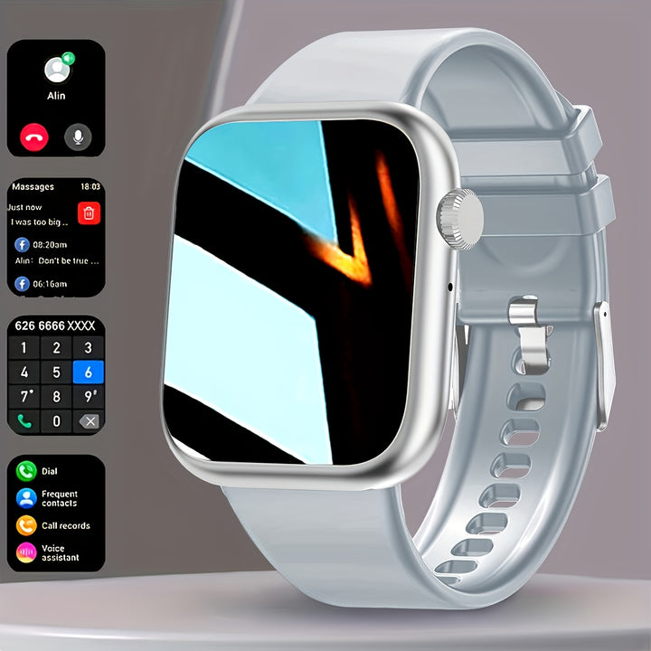 Trendy Smartwatch With Multiple Features Suitable For The Elderly, Children, And Teenagers, Including Wireless Calling, Various Sports Modes, Health Monitoring, Social App Reminders, And A 2.01-inch High-definition Full Touch