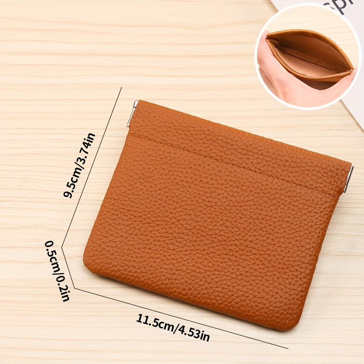 GERUOLA Genuine Leather Long Wallet - Simple Style, Self-Closing, Passport & ID Holder, Multi-Purpose Storage for Travel & Daily Use