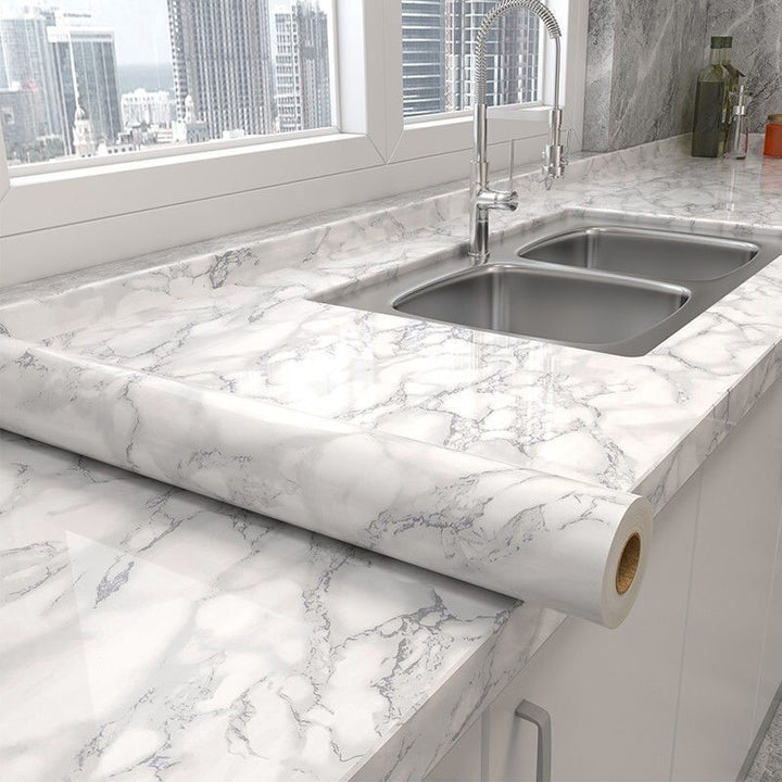 1 Roll Ultra-Thick Peel & Stick Wallpaper - Self-Adhesive, Removable, Waterproof & Oil-Proof - Ideal for Hassle-Free Kitchen & Bathroom Makeovers!