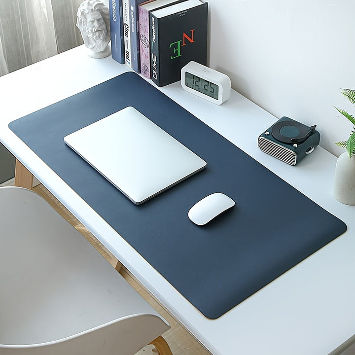 PU Leather Mouse Pad, Office Desk Mat, Pure Color Simple Computer Pad, Keyboard Pad, Table Mat, Non-slip Waterproof Stain-resistant Large/Medium/Small Non-slip Study Desk Mat