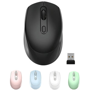 [Ambidextrous Wireless Mouse Design] [1 Stück Ergonomische Wireless Maus] Ergonomische Wireless Maus mit USB-Empfänger, ambidextröses Design, leiser Klick, langlebiges Plastik, nicht wiederaufladbar, ohne Batterie für Laptop/Desktop