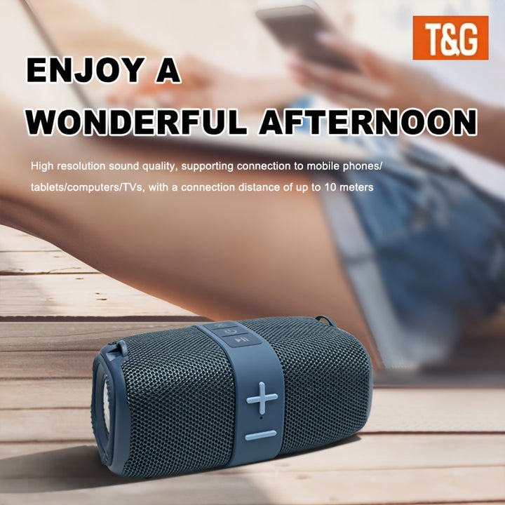 TG667 Portable Crossbody Speaker - IPX4 Waterproof, Wireless Wireless Connectivity, USB/TF/FM Radio Support, 10m Range, Cute Vertical Design, Audio, Music Player, Connect to Mobile Phone/Tablet/TV