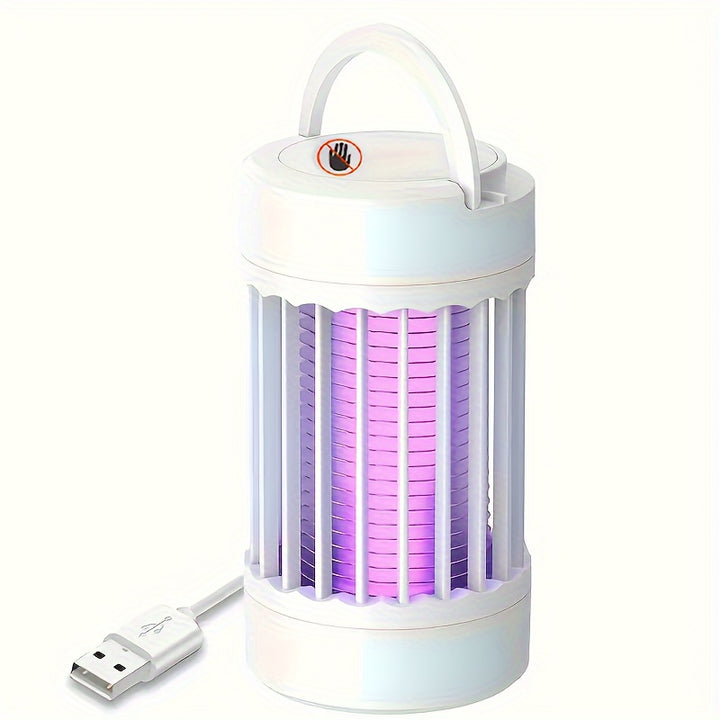 USB Powered Electronic Mosquito Killer Lamp, Indoor Ultrasonic Insect Repellent, Non-Toxic Bug Zapper with No Battery Required