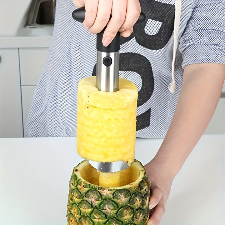 1pc Stainless Steel Pineapple Corer and Slicer, Easy to Use Kitchen Tool for Effortless Pineapple Core Removal and Slicing