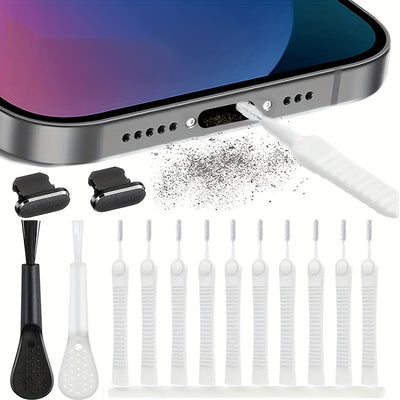 10 pieces/bag of dustproof plug kit with cleaning brush