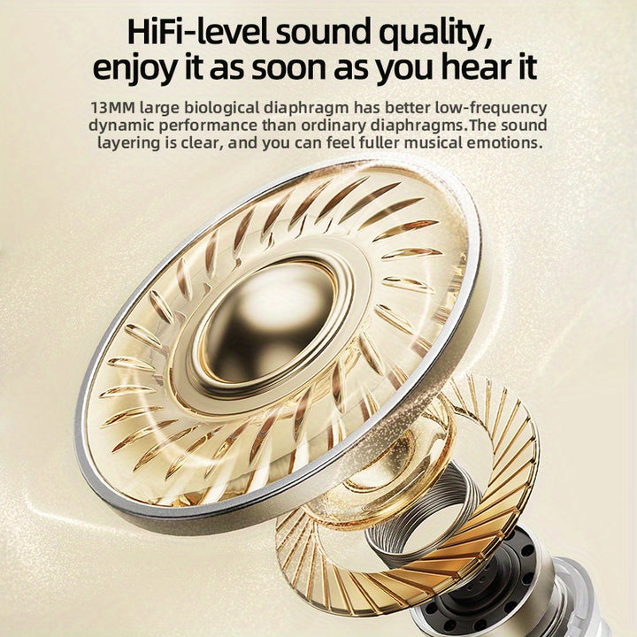 Wosd 2025 New TWS Wireless Earbuds - Unmatched True Wireless Convenience with Ergonomic Design for Maximum Comfort And High-Fidelity Sound Featuring Bass, ACC Stereo HD Calling - Perfect for Android And for iphone Users