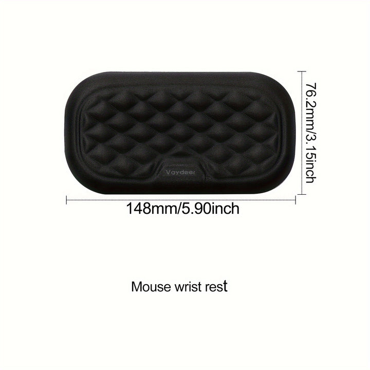 Soft Memory Foam Desk Ergonomic Keyboard and Mouse Wrist Rests: Comfortable Typing and Mousing Cushion Pads