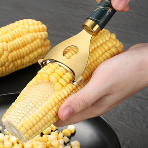 Stainless Steel, Easy to Clean, 1pc Corn Planer, Corn Stripper, Multifunctional Peeler for Kitchen, Corn Cobber Tools, Vegetable Peeler, Kitchen Gadgets