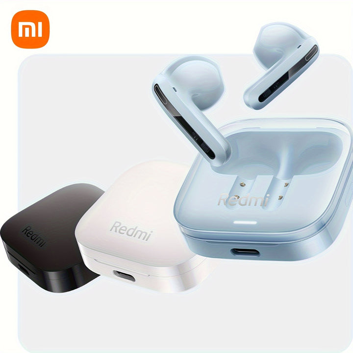 Xiaomi Redmi Buds 6 Active TWS Earbuds, 30 Hours Playtime, 5 Tuning Modes, Noise Cancelling Voice Call, Touch Control, Semi-Open-Back, Condenser Mic, Wireless Charging Case, Type-C, for Adults - No Charger Included