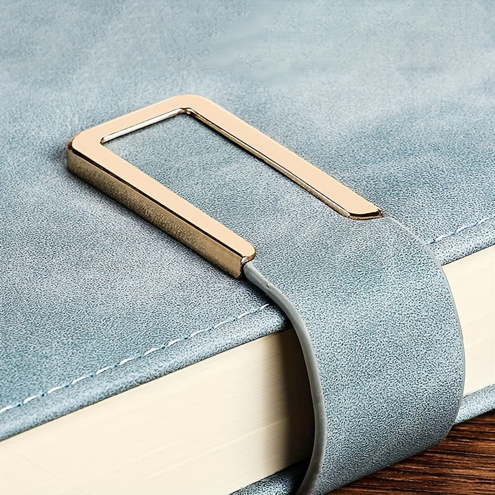 A5 Leatherbound Notebook with Personalized Soft Cover - Vintage Style for Business Meetings and University Life with Bookmark