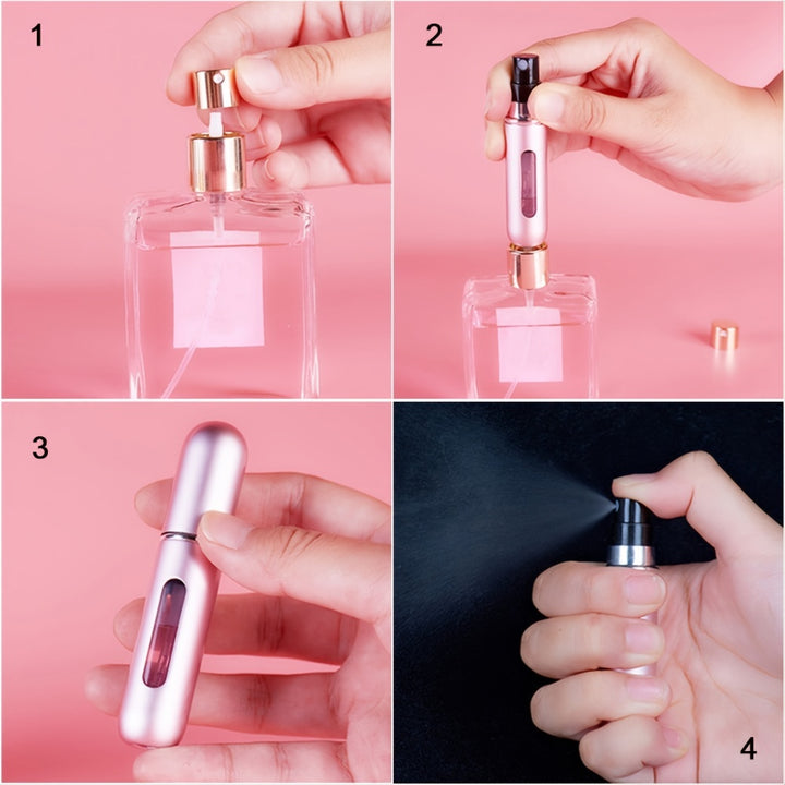 [1/4 Stück Tragbare Parfümflasche 5ml] 1/4 Stück Parfümflasche 5ml Reise Tragbare Kosmetik Sprühflasche Leere Flasche