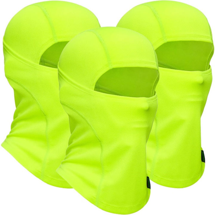 Breathable 3pcs Balaclava Ski Mask, Full Face Cover, Knit Fabric, Acrylic 88%, Polyester 12%, Hand Washable, for Outdoor Sports