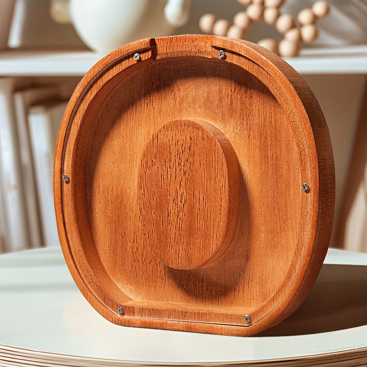 Wooden Lettered Piggy Bank, Personalized Lettered Bank, Wooden Bank 26 English Alphabet Bank, Home Decoration Children's Gifts Halloween、Christmas Gift、Thanksgiving Day easter gift