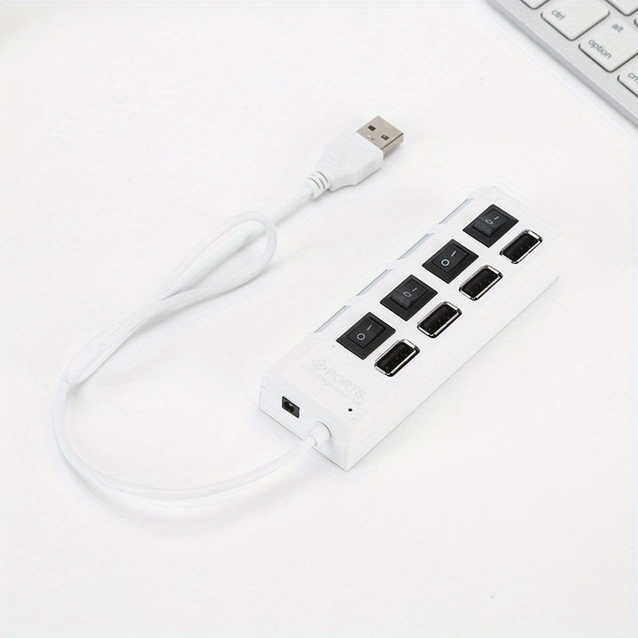 1 Pc 4-port/7-port USB Connector Computer Mouse Keyboard Memory Card Independent Switch Universal Hub