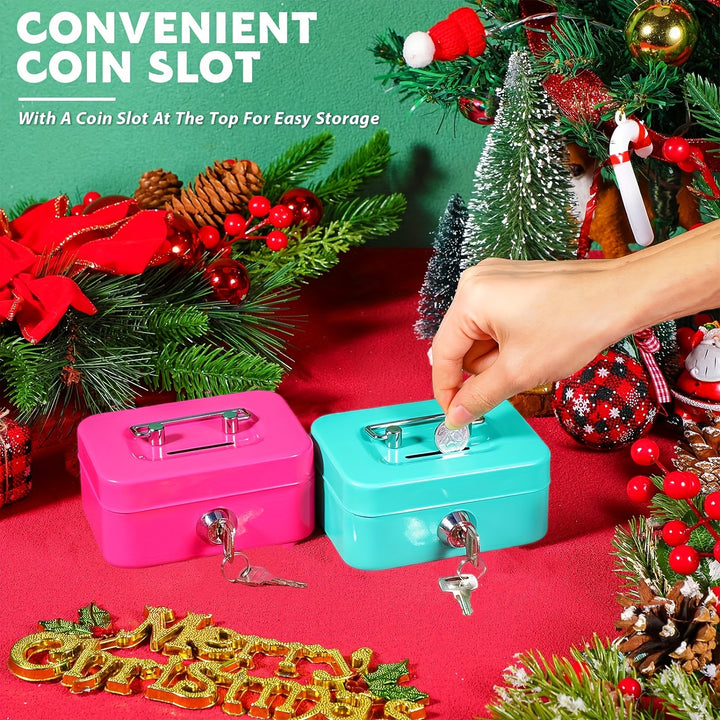 1pc Metal Keylock Storage Box, Money Box, Adult Deposit Box, Coin Deposit Box, Adult Deposit Box, Deposit Box, Cash Register 4.5 * 3.8* 2.3"/11.5 * 9.9 * 5.8cm