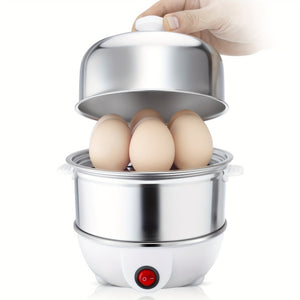 Rapid Egg Master - 14 Egg Capacity Electric Egg Cooker with Auto Shut Off for Perfect Hard Boiled, Poached, Scrambled Eggs, and Omelets - Easy, Fast, and Safe Cooking Solution