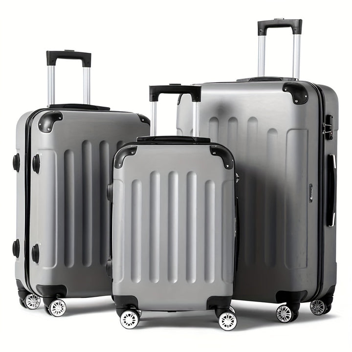 [Durable Hard Shell] 3pcs Luggage | 20/24/28-Inch | Durable Hard Shell | 360 Spinner Wheels, TSA Lock, Multifunctional | Travel Suitcase | Lightweight