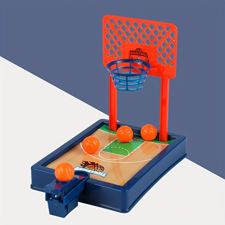 Two Person Tabletop Game Basketball Machine, Interactive Fun Finger Bouncing Basketball Circle Shooting Machine Toy, As Halloween, Chrismas Gift