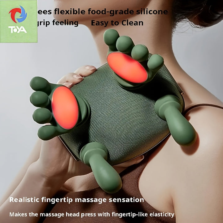 A Portable Electric Massager Equipped with a Powerful Brushless Motor - Features Acupressure And Kneading Devices with Massage Nodes, Suitable for The Neck, Back, And Shoulders - Therapeutic Massager, Ideal for Office Use