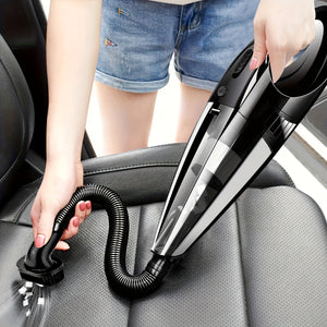 Aspirapolvere portatile super conveniente con potente aspirazione e kit accessori ad alta potenza da 12V, adatto per la rimozione della polvere dall'auto e la pulizia, può pulire molta polvere negli angoli e è un buon aiuto per la pulizia della casa.