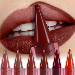 Waterproof Long-Lasting Matte Lipstick Set - Variety of Shades (Red, Pink, Orange, Brown, Purple) - Includes Lip Liner for All Skin Types