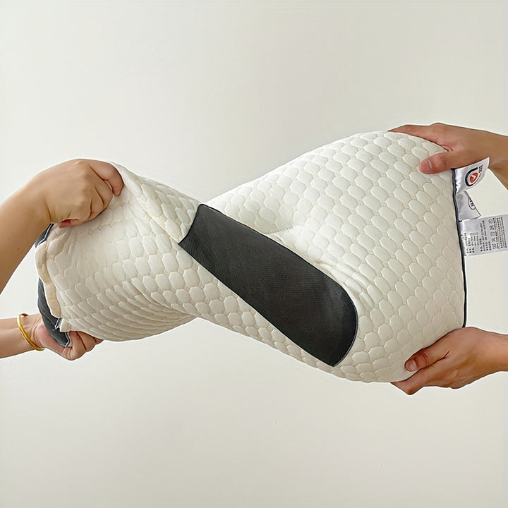 [Soft Massage Pillow] Soft Adjustable Ergonomic Knitted Massage Neck Pillow For Sleeping - Orthopedic Contour Support Pillow, High Quality Pillow Core, Removable Cove