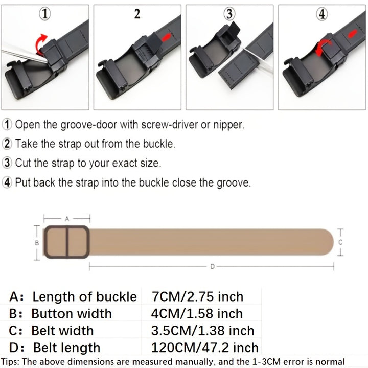 Men's casual imitation nylon outdoor anti-static fashion belt