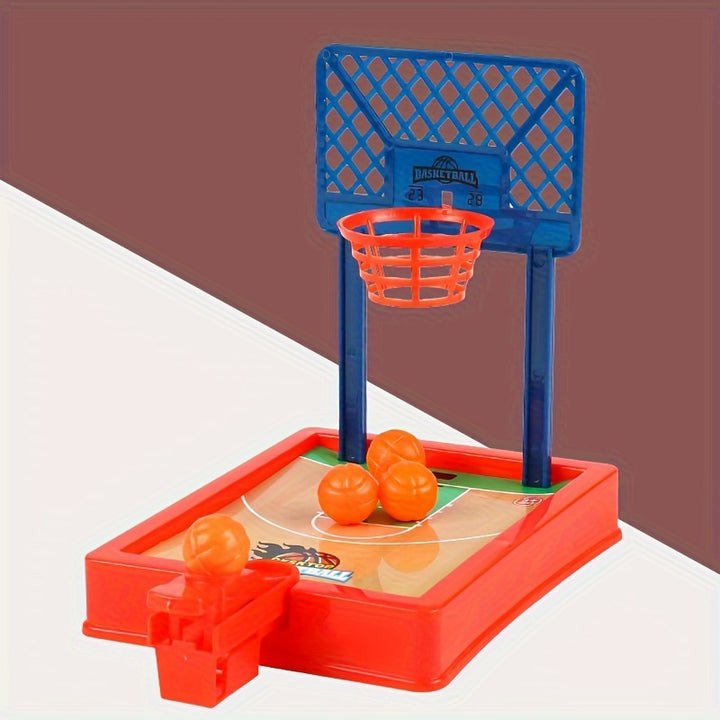 Two Person Tabletop Game Basketball Machine, Interactive Fun Finger Bouncing Basketball Circle Shooting Machine Toy, As Halloween, Chrismas Gift