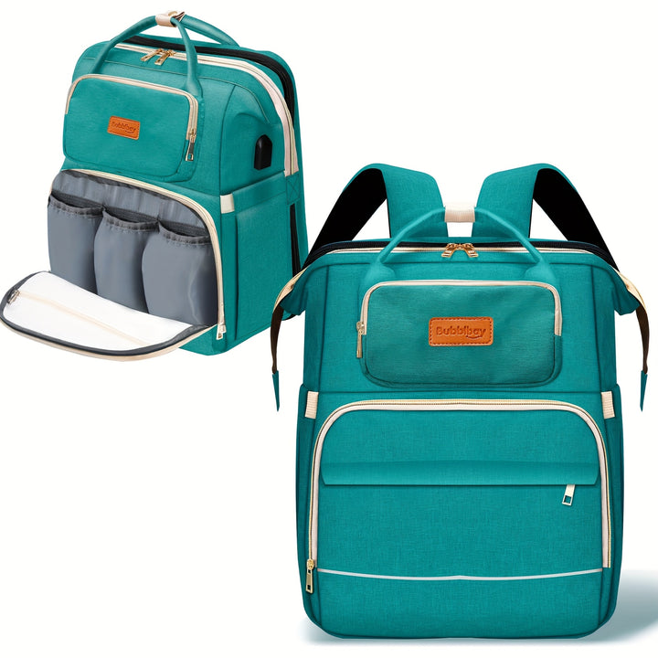 Diaper Bag Backpack, Multifunctional Portable Travel Bags, 900D Waterproof Diaper Bag With Changing Station