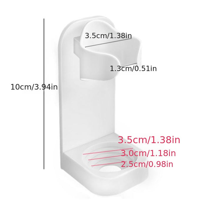 1pc Electric Toothbrush Holder - Wall-Mounted Toothbrush Stand Rack for 90% Electric Toothbrushes - Space-Saving, Easy-to-Clean, Modern Home Decor, Furniture for Bathroom, Ideal for Small Spaces