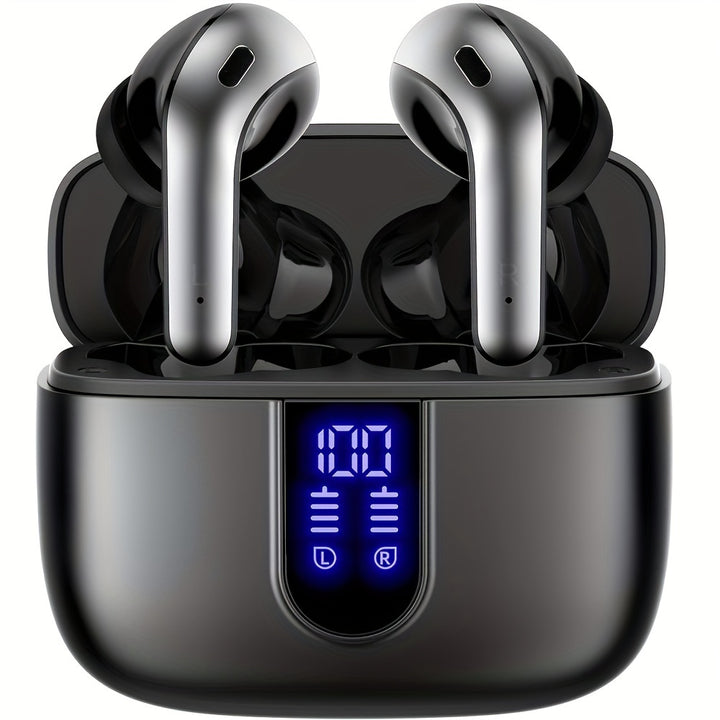 Wireless Earbuds 60H Playback LED Power Display With Wireless Charging Case In-Ear Earbuds With Mic