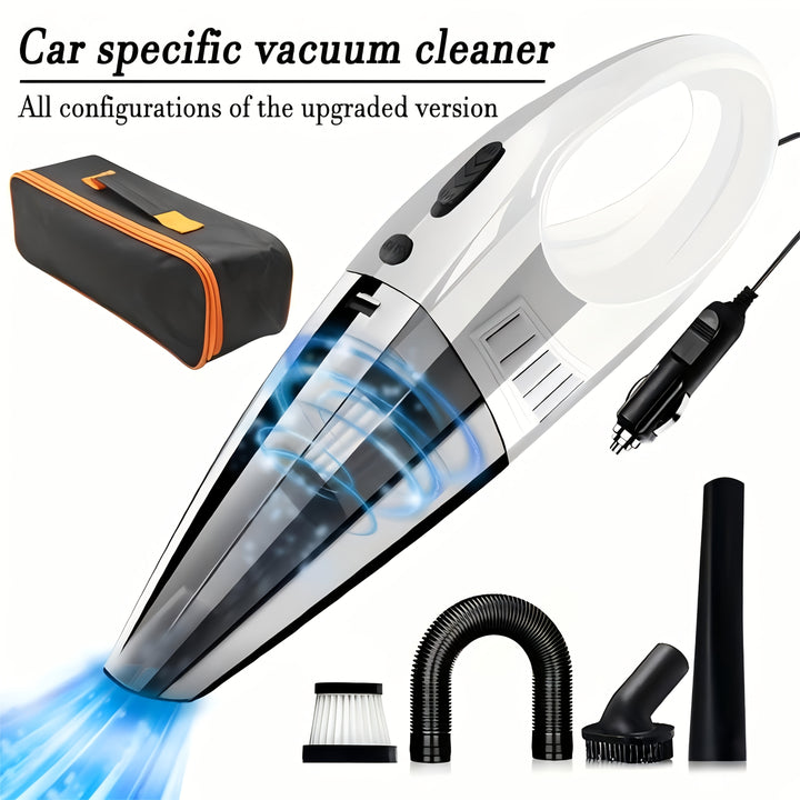 Super convenient portable vacuum cleaner with powerful suction and 12V high-power accessory kit, suitable for car dust removal and cleaning, can clean a lot of crevice dust, and is a good helper for home cleaning.