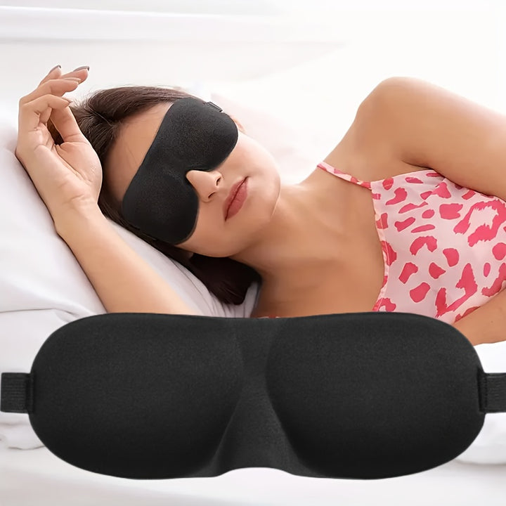 Ultra-Lightweight 3D Blackout Eye Mask for Deep Sleep - Perfect for Home, Travel & Camping