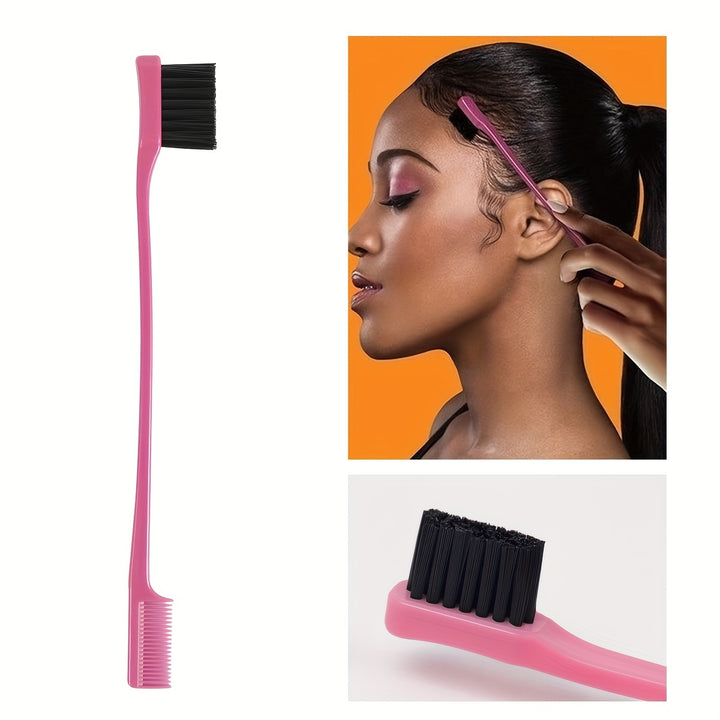 4Pcs/Set Watering Can Hair Styling Comb Set Tease Hairbrush Rat Tail Comb Edge Brush For Edge & Black Brush, Combing, Smoothing Hair