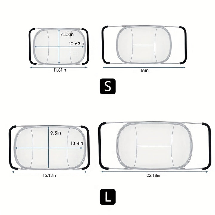 Expandable Stainless Steel Filter with Fine Mesh And Drain Basket - Suitable for Vegetables And Fruits, Kitchen Essentials, Food Safety, Filtered Vegetables, father gift
