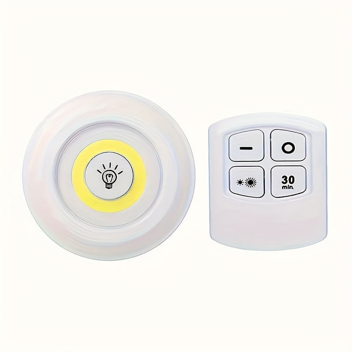 6pcs/3pcs/1pc Smart Wireless LED Under-Cabinet Lights COB Night Light With Remote Control For Wardrobe, Kitchen & More