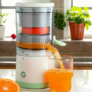 Portable Wireless Electric Juicer with a Capacity of 13.53 Ounces, USB Rechargeable, 1600Mah Lithium Battery, Push-Button Control, Non-Heating Food-Grade PP, Detachable Cup, Automatic Juice Separator, Suitable for Fresh Juice