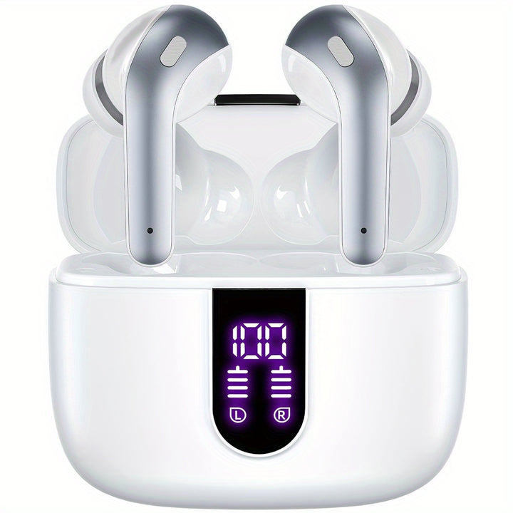 Wireless Earbuds 60H Playback LED Power Display With Wireless Charging Case In-Ear Earbuds With Mic