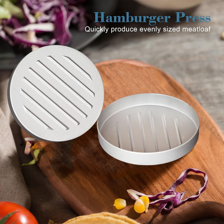 1pc Non-Stick Burger Press - Manual Meat Patty Maker for Perfect Burgers & Breakfast Pancakes, Essential Kitchen Gadget