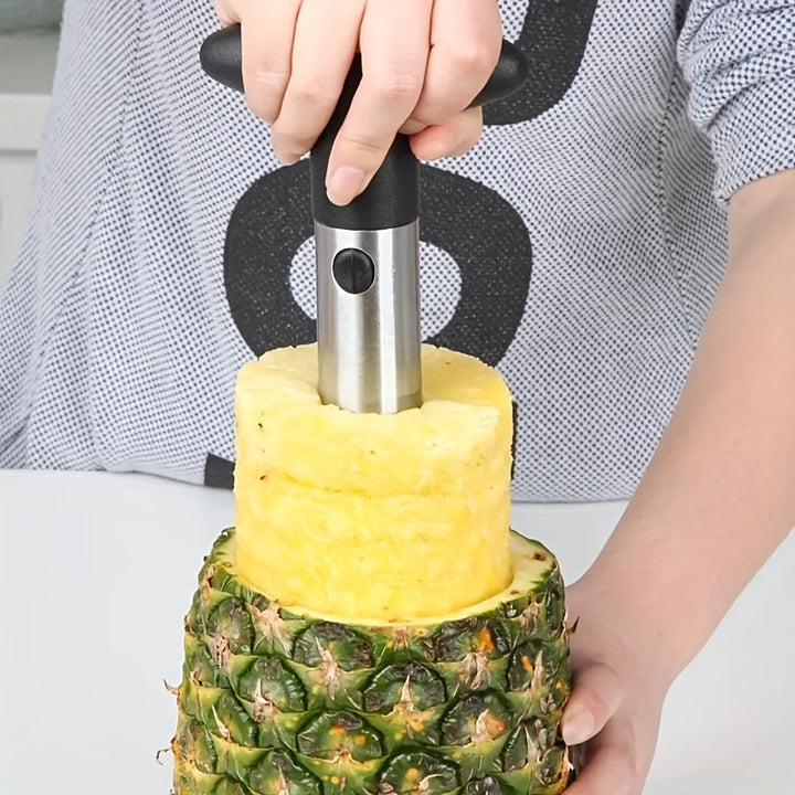 1pc Stainless Steel Pineapple Corer and Slicer, Easy to Use Kitchen Tool for Effortless Pineapple Core Removal and Slicing