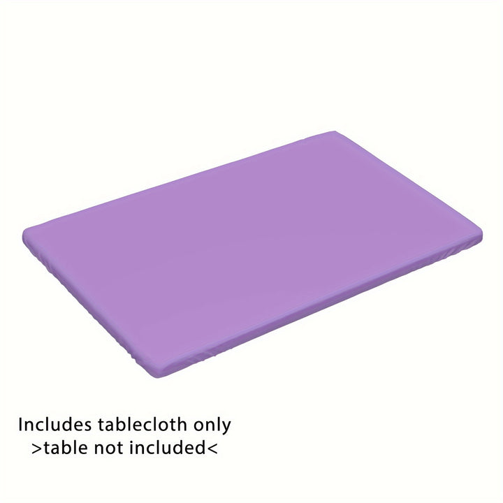 [4ft/6ft Foldable Tablecloth] 1pc Washable Rectangular Tablecloth for Outdoor Parties and Camping - Foldable, Elastic, and Fitted - 4ft/6ft Size - Durable Polyester Fabric for Home Decor