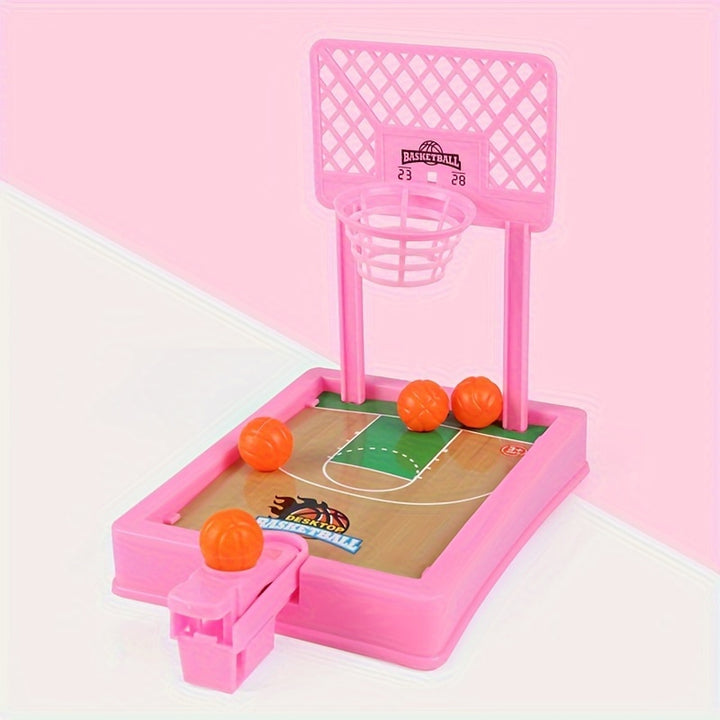 Two Person Tabletop Game Basketball Machine, Interactive Fun Finger Bouncing Basketball Circle Shooting Machine Toy, As Halloween, Chrismas Gift