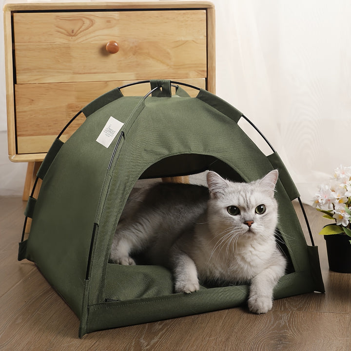 Soft and Comfortable Cozy Pet Tent - Solid Color Sleeping Nest for Cats and Dogs - Christmas Gift