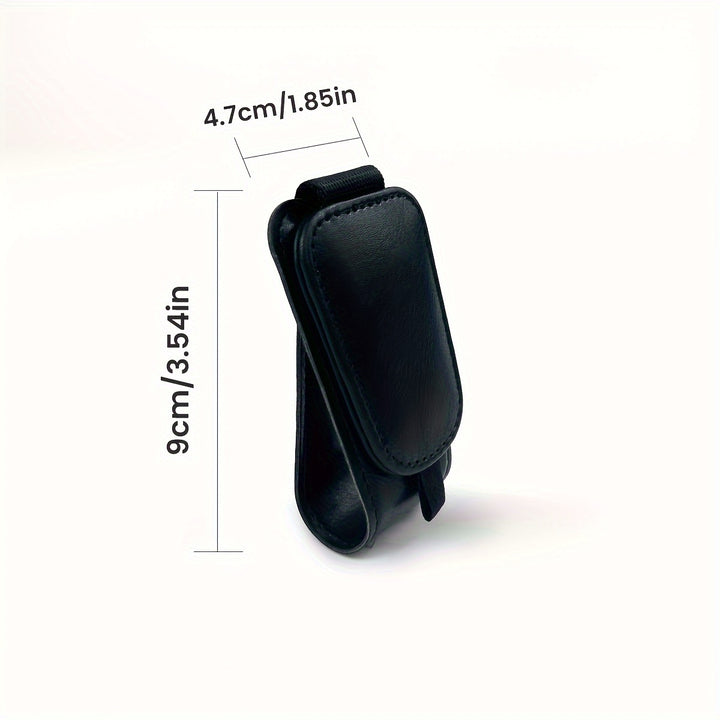 [Magnetic Sunglass Holder] 2pcs Magnetic Cloth Sotfamily Sunglass Holder for Car Visor, Glasses Clip