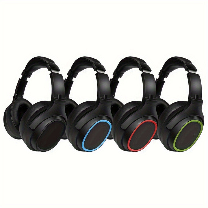 D-815 Wireless Gaming Headset with Deep Bass, HiFi Sound, Radio Function, Foldable & Adjustable Design, Long Battery Life, TF Card Support, AUX Cable Included - Ideal for Music & Calls