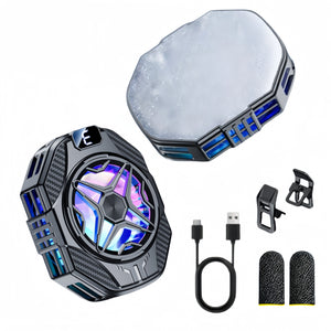 Ventilador de resfriamento móvel mini universal, radiador Turbo Hurricane, cooler para jogos móveis, dissipador de calor móvel projetado para jogos móveis, dissipação de calor mais uniforme, velocidade de dissipação de calor extremamente rápida.