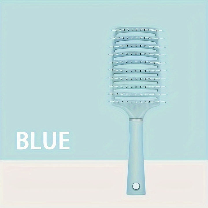 1pc ProDetangle Hair Brush - Effortless Detangling for Long, Thick, Curly, Tangled, Wet, and Dry Hair with Vented Design for Reduced Breakage and Frizz