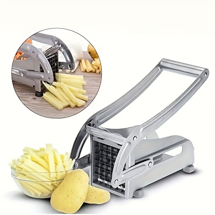1pc Stainless Steel Fruit Cutter, Vegetable Cutter, French Fry Cutter, Potato Slicer, Vegetable Chopper, Onion Chopper, Food Chopper, Kitchen Stuff, Kitchen Gadgets, Kitchen Accessories