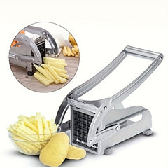 1pc Stainless Steel Fruit Cutter, Vegetable Cutter, French Fry Cutter, Potato Slicer, Vegetable Chopper, Onion Chopper, Food Chopper, Kitchen Stuff, Kitchen Gadgets, Kitchen Accessories