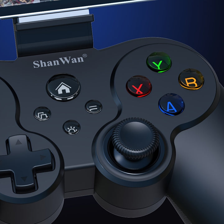 ShanWan Mobile Game Controller für iPhone und Android mit Telefonhalterung und LED-Hintergrundbeleuchtung - PS Remote Play Arcade-Spiele - Lange Akkulaufzeit